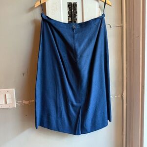 Vintage Blue Cotton Skirt